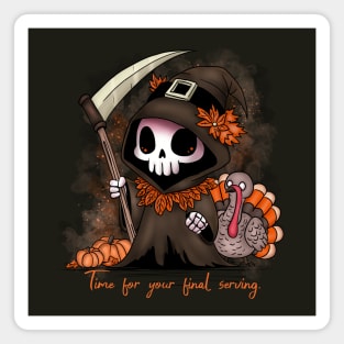 Thanksgiving Grim Reaper Magnet